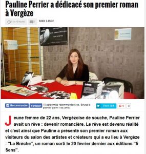 Pauline Perrier Midi Libre