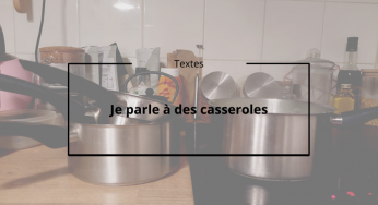 Je parle à des casseroles